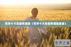世界十大名曲有哪些（世界十大名曲有哪些歌曲）