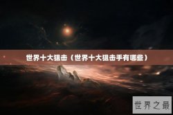 世界十大狙击（世界十大狙击手有哪些）