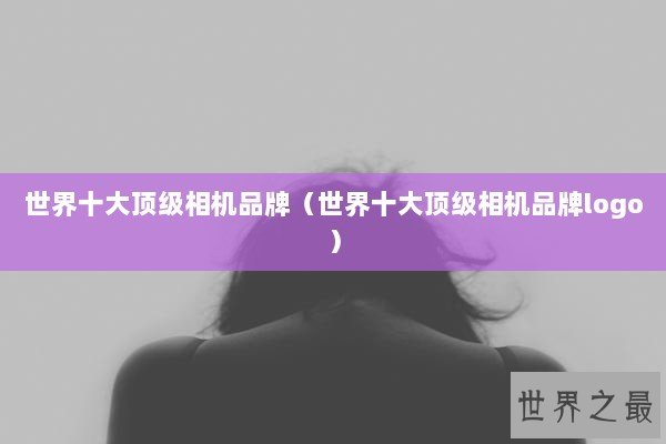世界十大顶级相机品牌（世界十大顶级相机品牌logo）