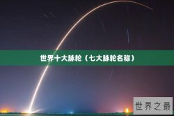 世界十大脉轮（七大脉轮名称）