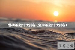 世界电磁炉十大排名（全球电磁炉十大排名）