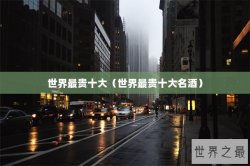 世界最贵十大（世界最贵十大名酒）