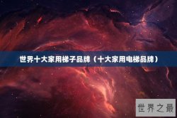 世界十大家用梯子品牌（十大家用电梯品牌）