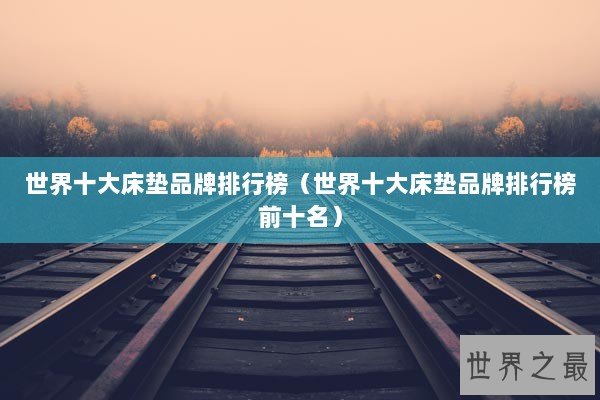 世界十大床垫品牌排行榜（世界十大床垫品牌排行榜前十名）