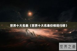 世界十大名表（世界十大名表价格排行榜）