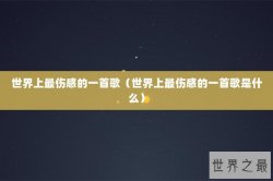 世界上最伤感的一首歌（世界上最伤感的一首歌是什么）