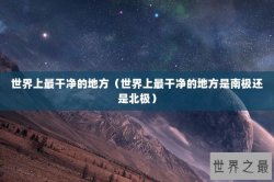 世界上最干净的地方（世界上最干净的地方是南极还是北极）