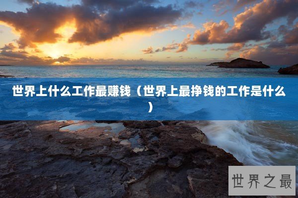 世界上什么工作最赚钱（世界上最挣钱的工作是什么）