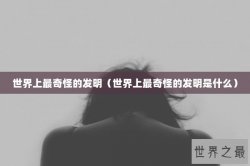 世界上最奇怪的发明（世界上最奇怪的发明是什么）