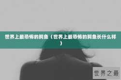 世界上最恐怖的鳄鱼（世界上最恐怖的鳄鱼长什么样）