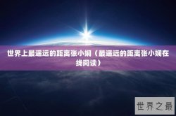世界上最遥远的距离张小娴（最遥远的距离张小娴在线阅读）