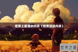 世界上最骚的内衣（世界顶级内衣）