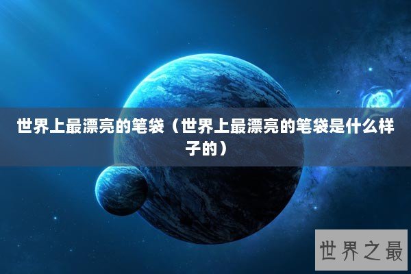 世界上最漂亮的笔袋（世界上最漂亮的笔袋是什么样子的）