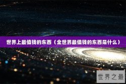 世界上最值钱的东西（全世界最值钱的东西是什么）