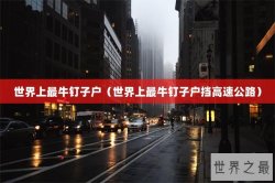 世界上最牛钉子户（世界上最牛钉子户挡高速公路）