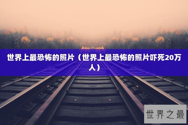 世界上最恐怖的照片（世界上最恐怖的照片吓死20万人）