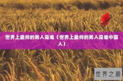 世界上最帅的男人是谁（世界上最帅的男人是谁中国人）
