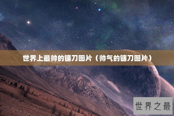 世界上最帅的镰刀图片（帅气的镰刀图片）
