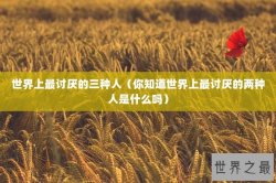 世界上最讨厌的三种人（你知道世界上最讨厌的两种人是什么吗）