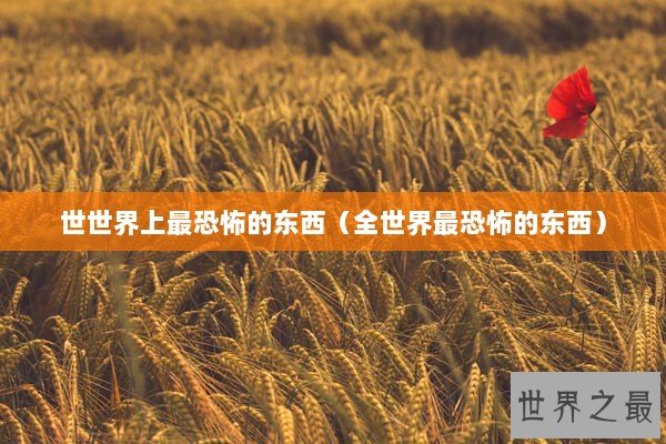 世世界上最恐怖的东西（全世界最恐怖的东西）