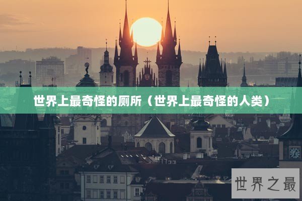世界上最奇怪的厕所（世界上最奇怪的人类）