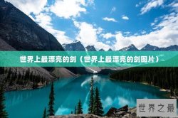 世界上最漂亮的剑（世界上最漂亮的剑图片）