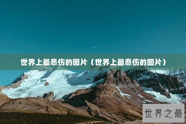 世界上最悲伤的图片（世界上最悲伤的图片）