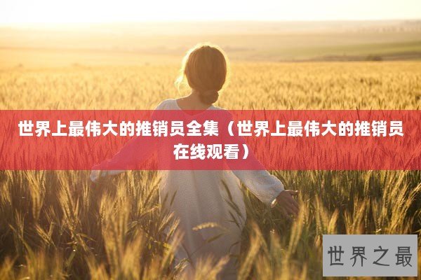 世界上最伟大的推销员全集（世界上最伟大的推销员在线观看）