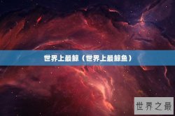 世界上最鲸（世界上最鲸鱼）