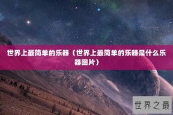 世界上最简单的乐器（世界上最简单的乐器是什么乐器图片）