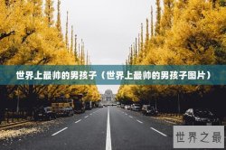 世界上最帅的男孩子（世界上最帅的男孩子图片）