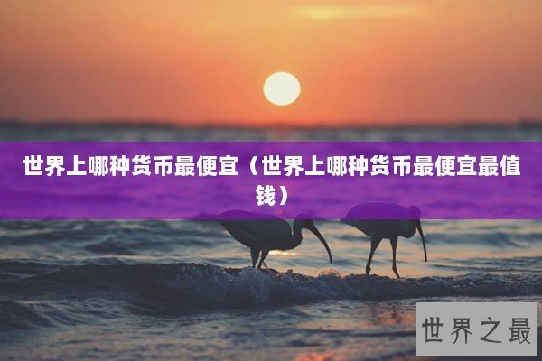 世界上哪种货币最便宜（世界上哪种货币最便宜最值钱）