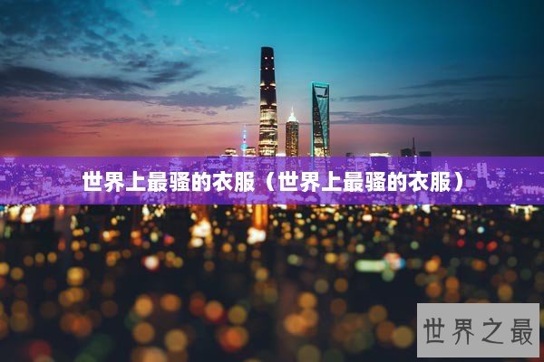 世界上最骚的衣服（世界上最骚的衣服）