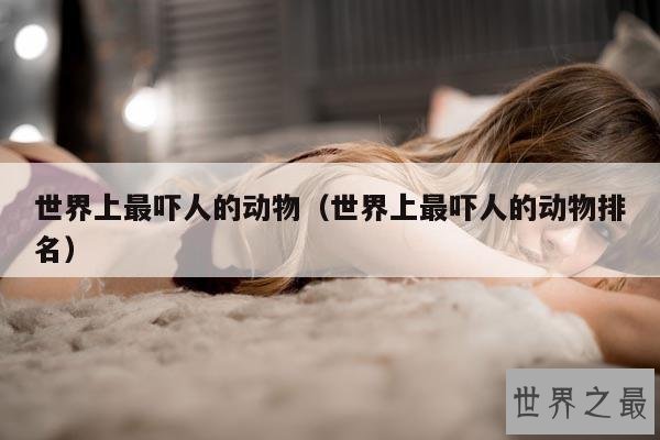 世界上最吓人的动物(世界上最吓人的动物排名)