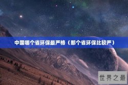 中国哪个省环保最严格（那个省环保比较严）