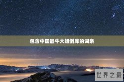 包含中国最牛大姐倒库的词条