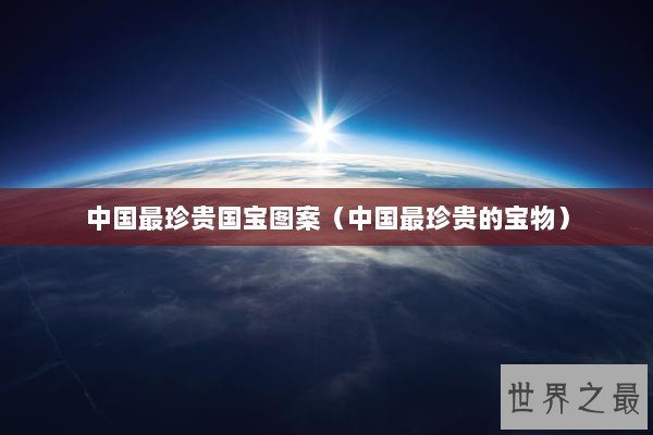 中国最珍贵国宝图案（中国最珍贵的宝物）