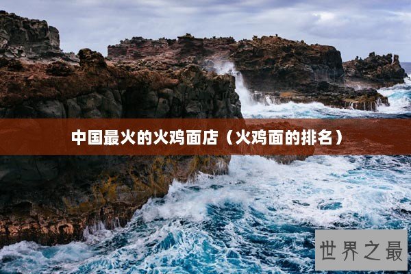 中国最火的火鸡面店（火鸡面的排名）