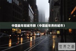 中国最年轻城市群（中国最年青的城市）