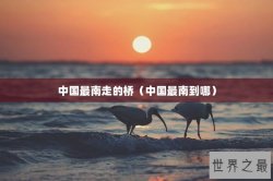 中国最南走的桥（中国最南到哪）