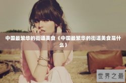 中国最繁华的街道美食（中国最繁华的街道美食是什么）