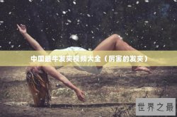 中国最牛发夹视频大全（厉害的发夹）