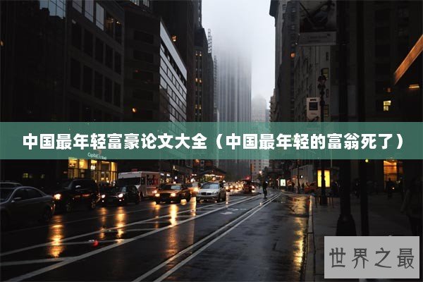 中国最年轻富豪论文大全（中国最年轻的富翁死了）