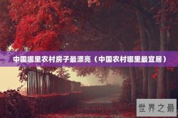 中国哪里农村房子最漂亮（中国农村哪里最宜居）