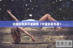 中国影视演员谁最拼（中国影视名星）