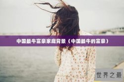 中国最牛富豪家庭背景（中国最牛的富豪）