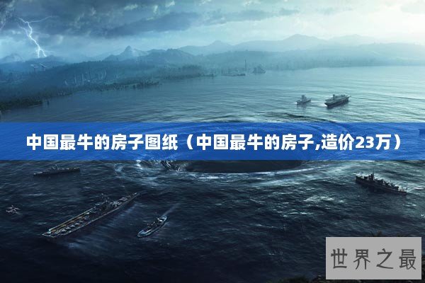 中国最牛的房子图纸（中国最牛的房子,造价23万）