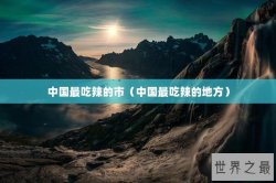 中国最吃辣的市（中国最吃辣的地方）