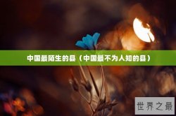 中国最陌生的县（中国最不为人知的县）