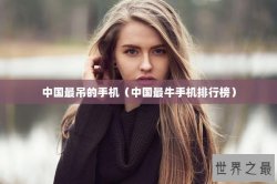 中国最吊的手机（中国最牛手机排行榜）